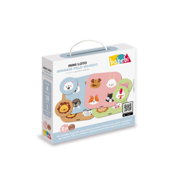 Mini Loto Animais pelo Mundo - Joguinho de Bolsa