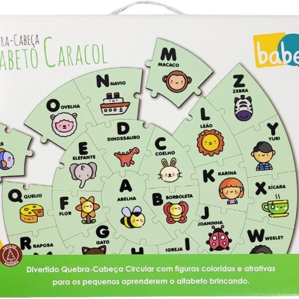 Quebra-Cabeça Alfabeto Caracol