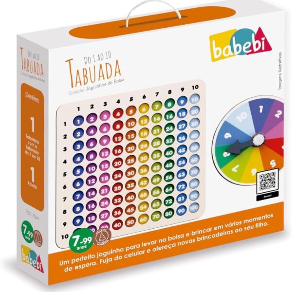 Tabuada do 1 ao 10 Coleção Joguinhos de Bolsa