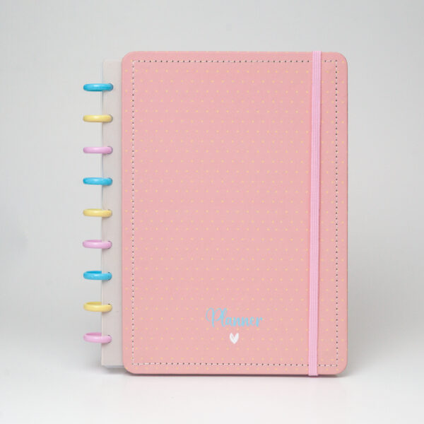 Caderno Planner Poá Rosa - Diskô