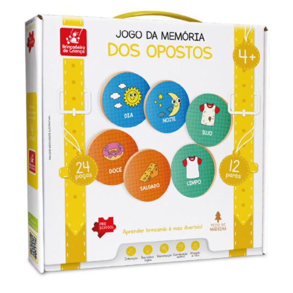 Jogo da memória: dos opostos