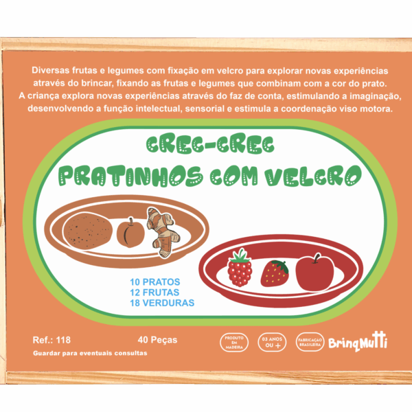 Crec Crec Pratinhos com Velcro