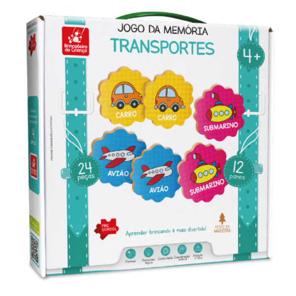 Jogo da memória: transportes