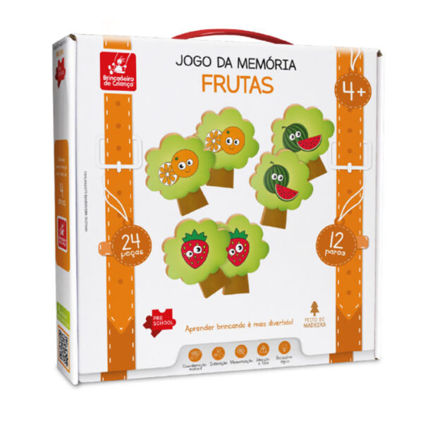Jogo da memória: frutas