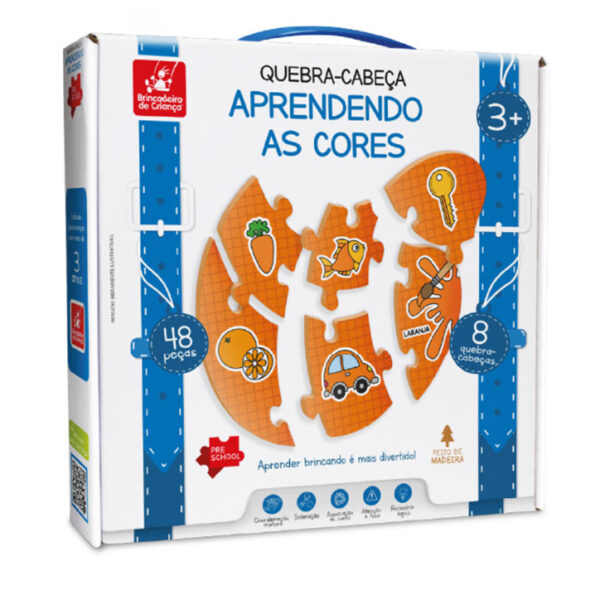 Quebra cabeça - aprendendo as cores