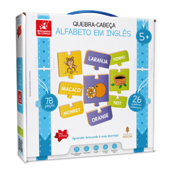 Quebra cabeça - alfabeto em inglês