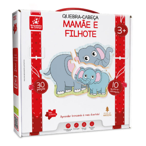 Quebra cabeça - mamãe e filhote