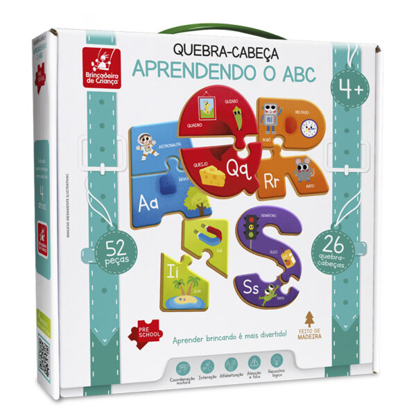 Quebra cabeça - aprendendo o ABC