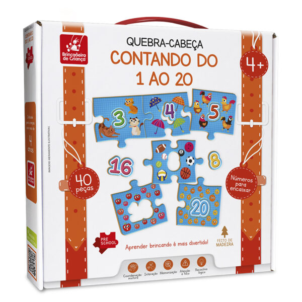 Quebra cabeça - contando do 1 ao 20
