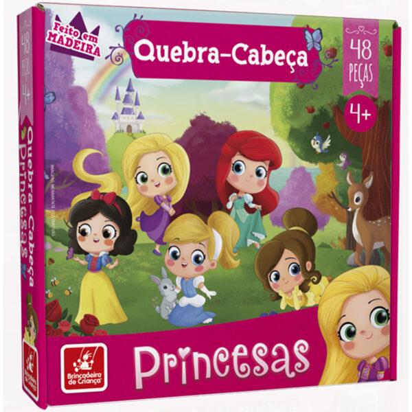 Quebra cabeça - princesas 48 peças