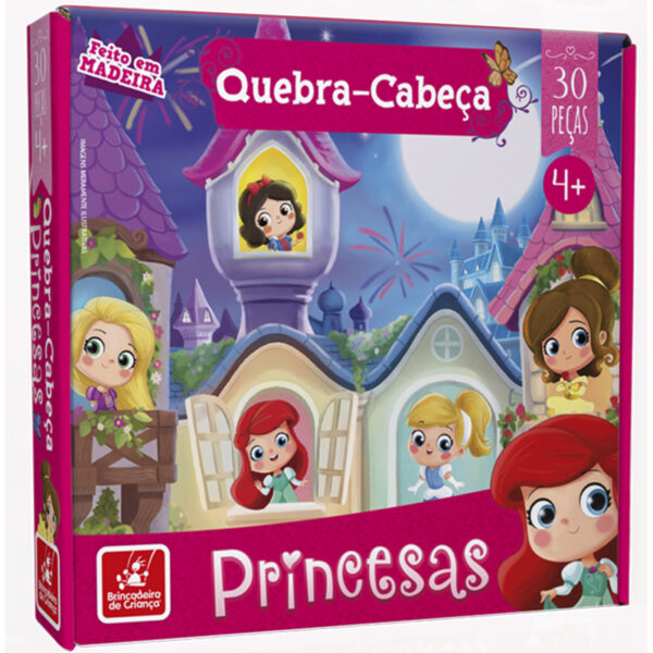 Quebra cabeça - princesas 30 peças