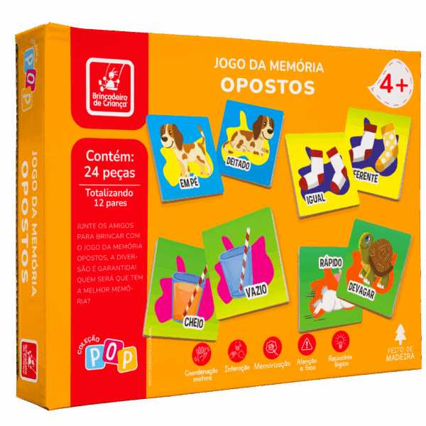 Jogo da memória - opostos