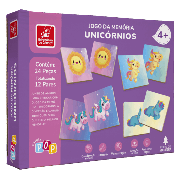 Jogo da memória - unicórnios