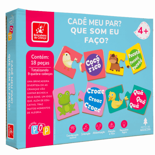 Quebra cabeça - cadê meu par? que som eu faço?