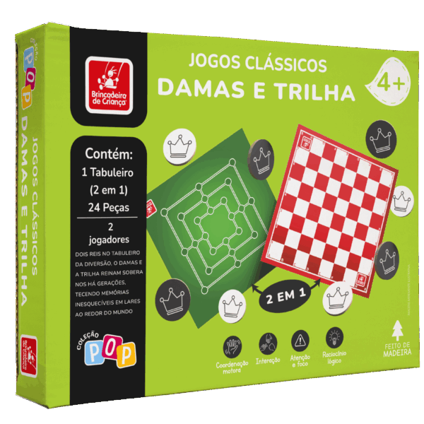Jogos clássicos - damas e trilha