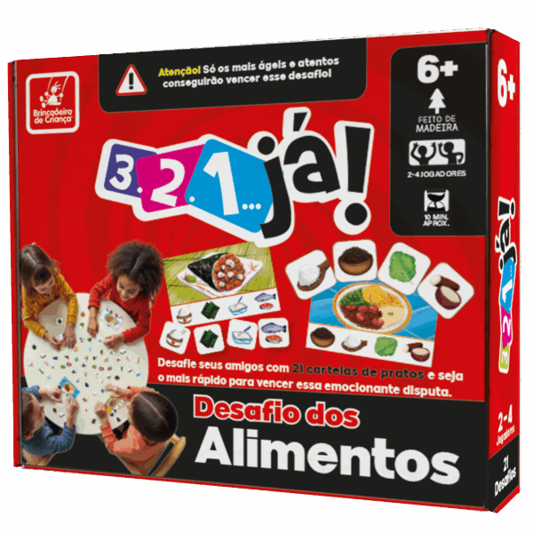 3 2 1 Já - desafio dos alimentos