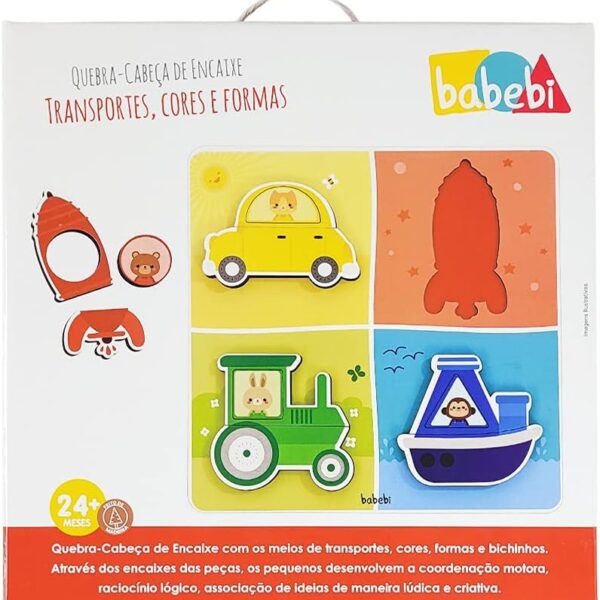 Quebra-cabeça de encaixe - Transportes