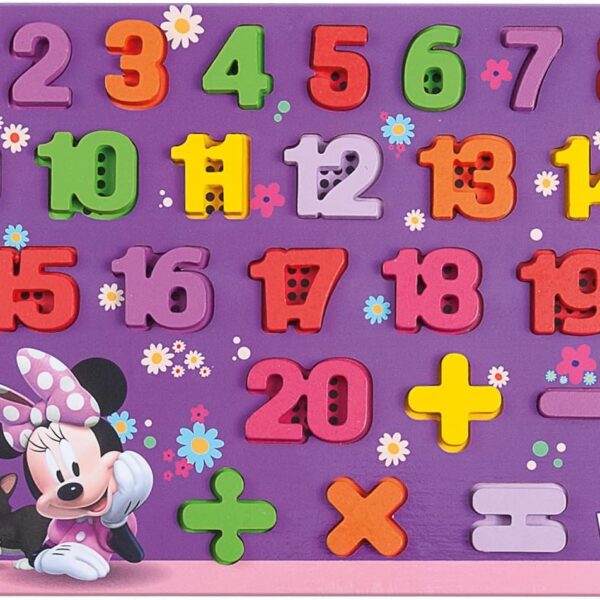 Encaixe divertido disney números - Minnie