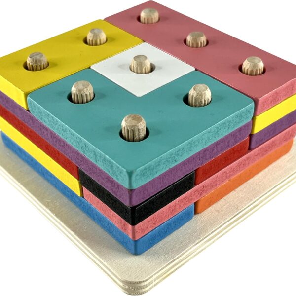 Encaixe divertido formas e cores tetris
