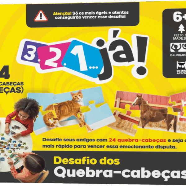 3 2 1 já - desafio dos quebra-cabeças