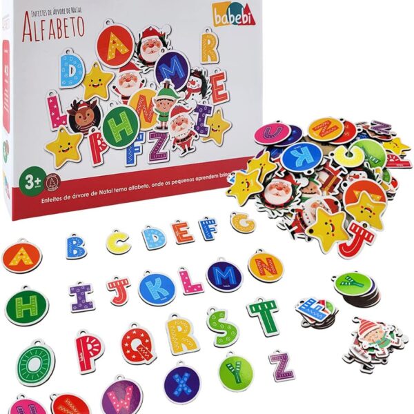 Enfeites de árvore de natal - Alfabeto