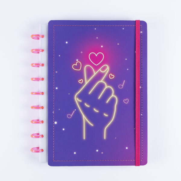 Caderno Finger Heart M - Diskô
