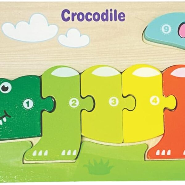 Quebra-cabeça 3D crocodilo