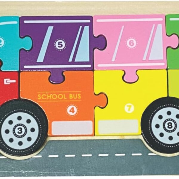 Quebra-cabeça 3D ônibus