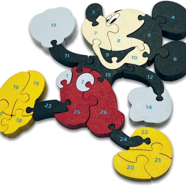 Quebra-cabeça alfanumérico disney - Mickey