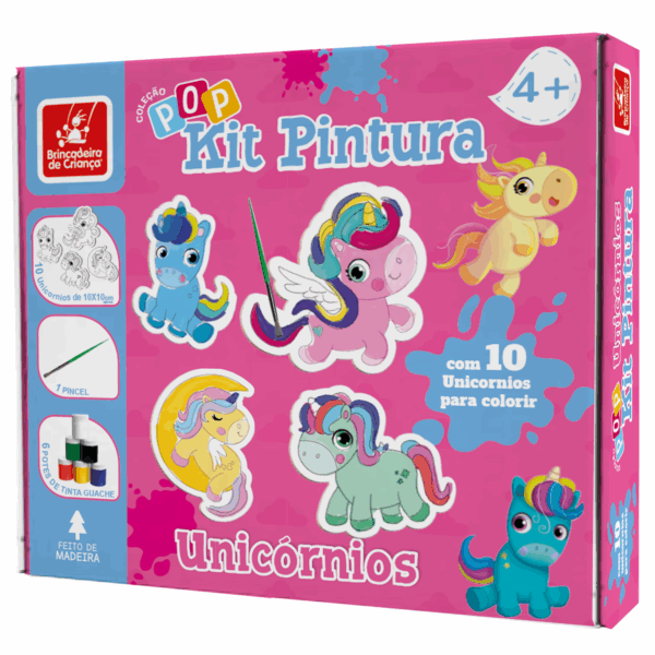kit pintura - unicórnios