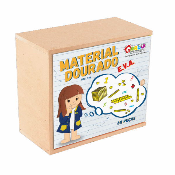 Material dourado 611 peças em E.V.A