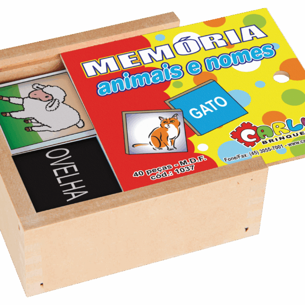 Jogo da memória - animais e nomes