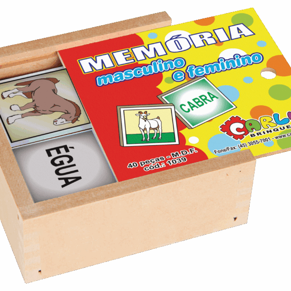 Jogo da memória - masculino e feminino