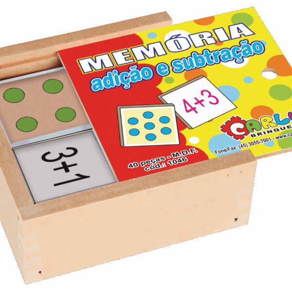 Jogo da memória - adição e subtração