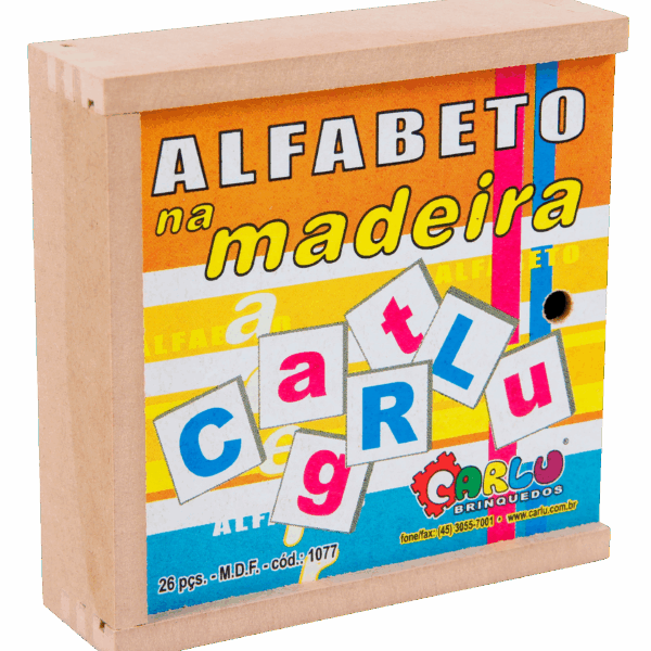 Alfabeto na madeira mdf