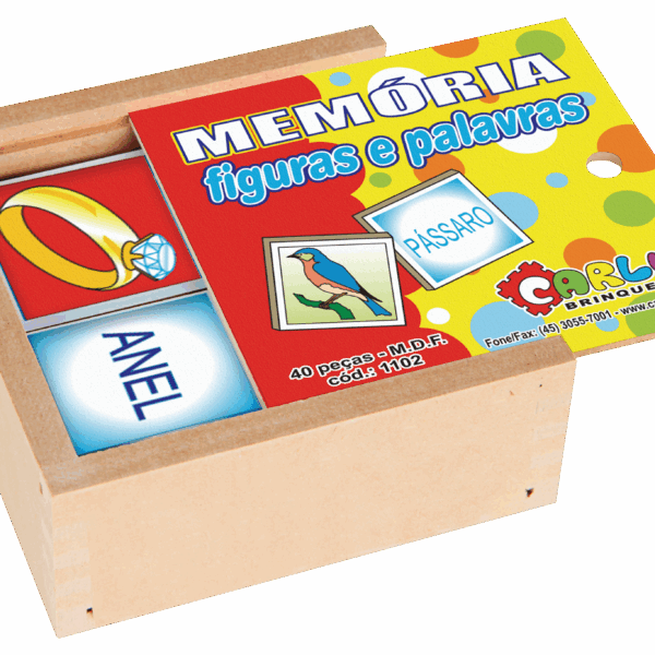 Jogo da memória - figuras e palavras