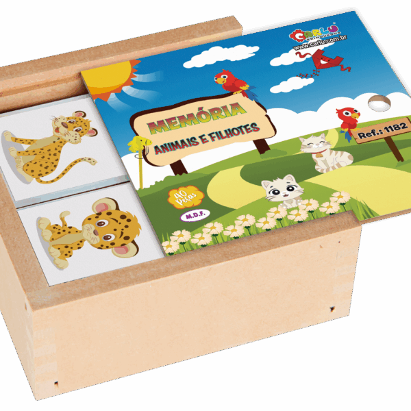 Jogo da memória - animais e filhotes