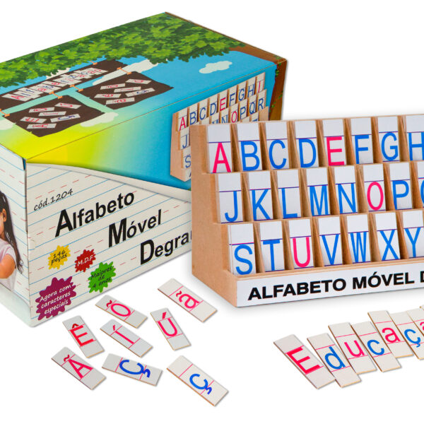 Alfabeto móvel degrau