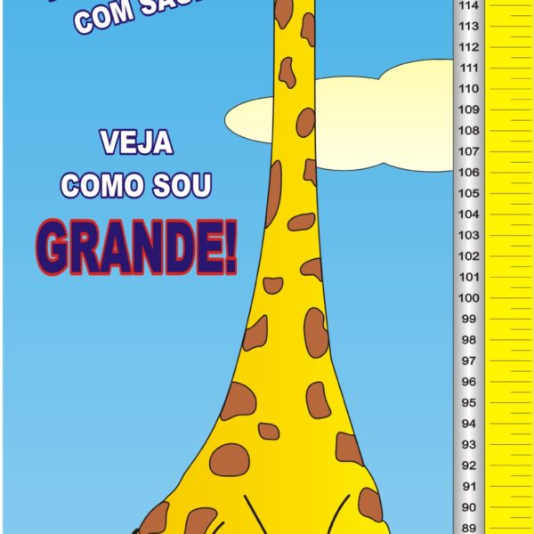 Régua girafa amiga
