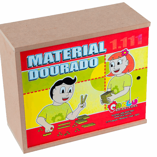 Material dourado 1111 peças