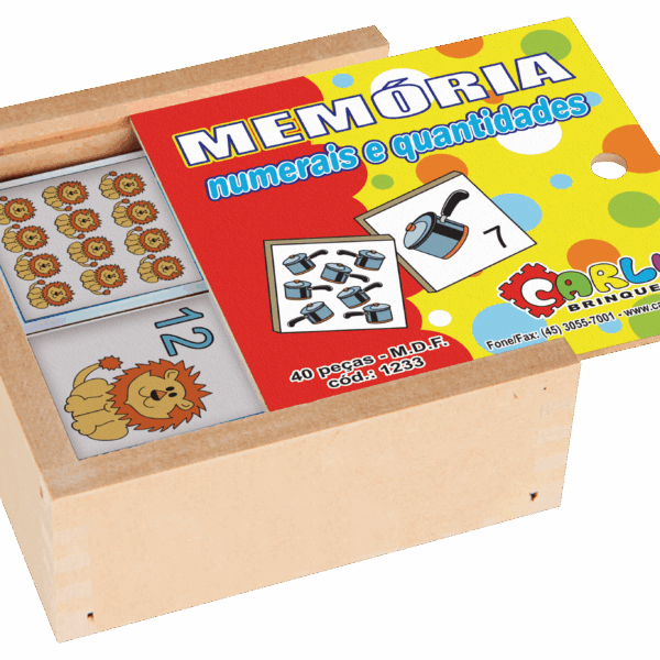 Jogo da memória - numerais e quantidades