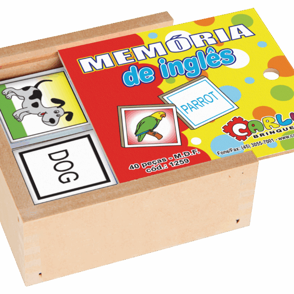 Jogo da memória - inglês