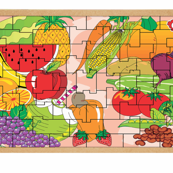 Quebra-cabeça frutas e legumes