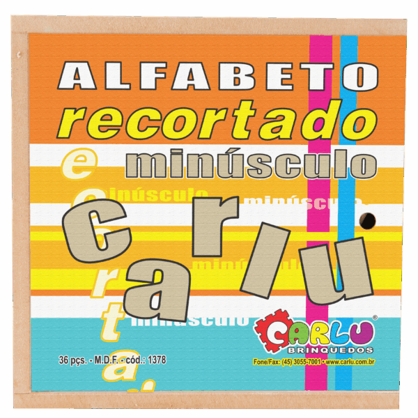 Alfabeto recortado minúsculo