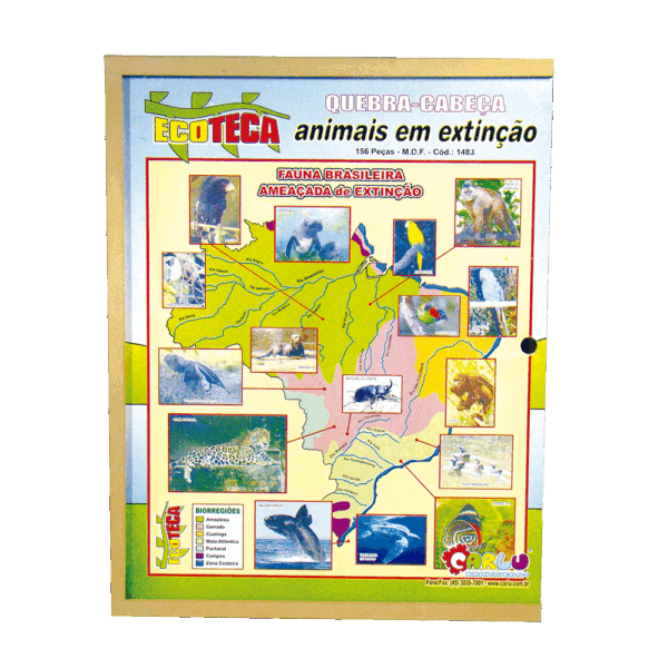 Quebra-cabeça animais em extinção