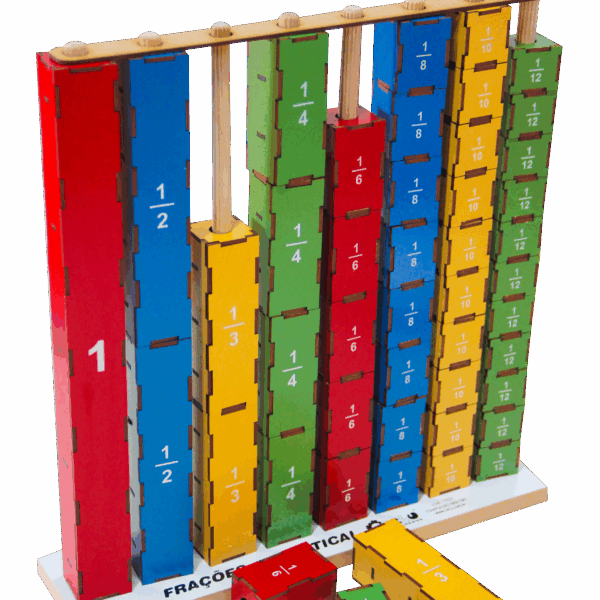 Frações na vertical