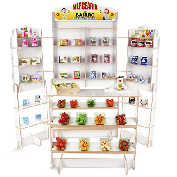 Brincando de vender - mercearia do bairro