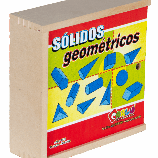 Sólidos geométricos de madeira