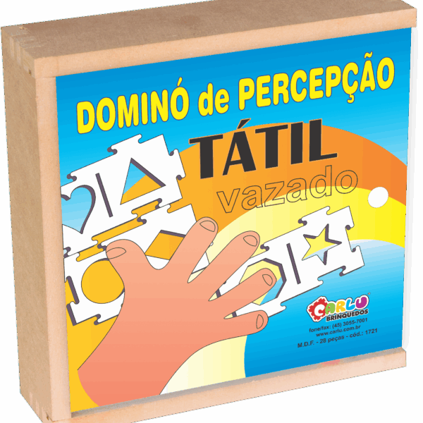 Dominó percepção tátil-vazado