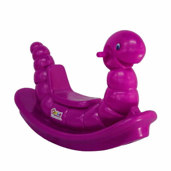 Balanço infantil minhoca - rosa